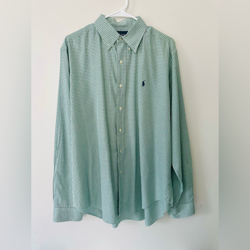 Men,s Ralph Lauren button down long sleeve shirt